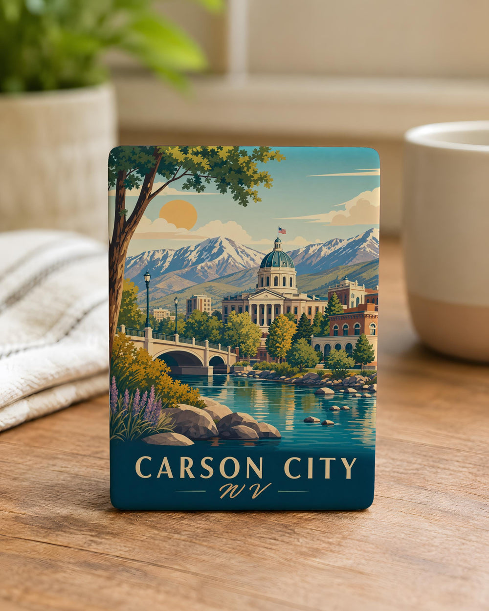 Carson City NV Fridge Magnet, Nevada State Capital Souvenir Magnet, Carson City Nevada Travel Keepsake Magnet