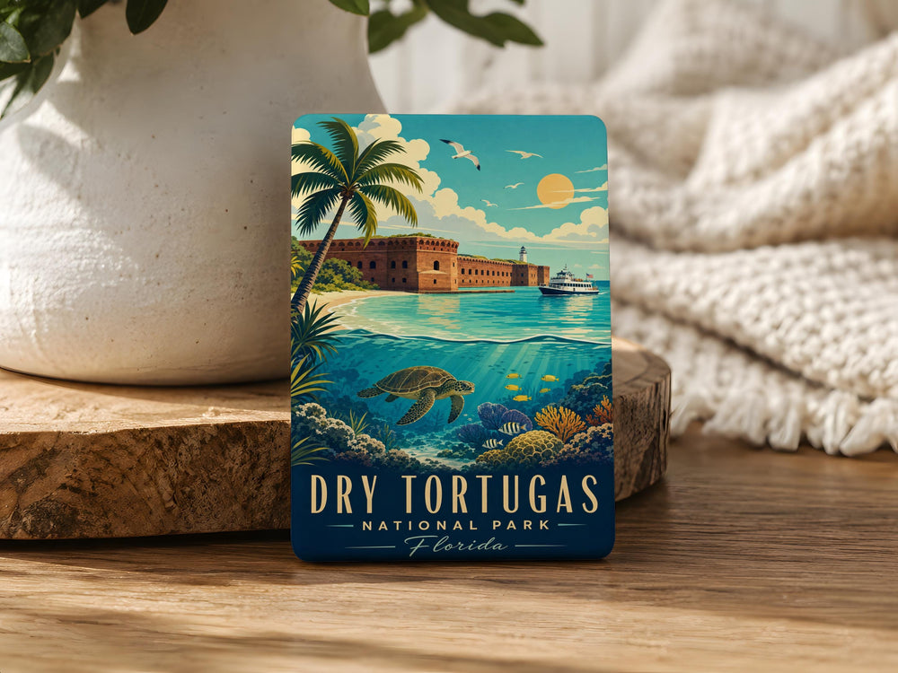 Dry Tortugas National Park Fridge Magnet, Florida Keys Souvenir, Fort Jefferson Coastal Island Travel Keepsake Magnet