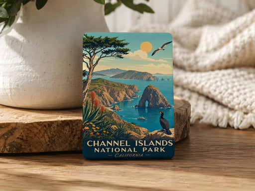 Channel Islands National Park Fridge Magnet, California Island Wildlife & Coastal Scenery Souvenir Magnet, Nature Travel Gift