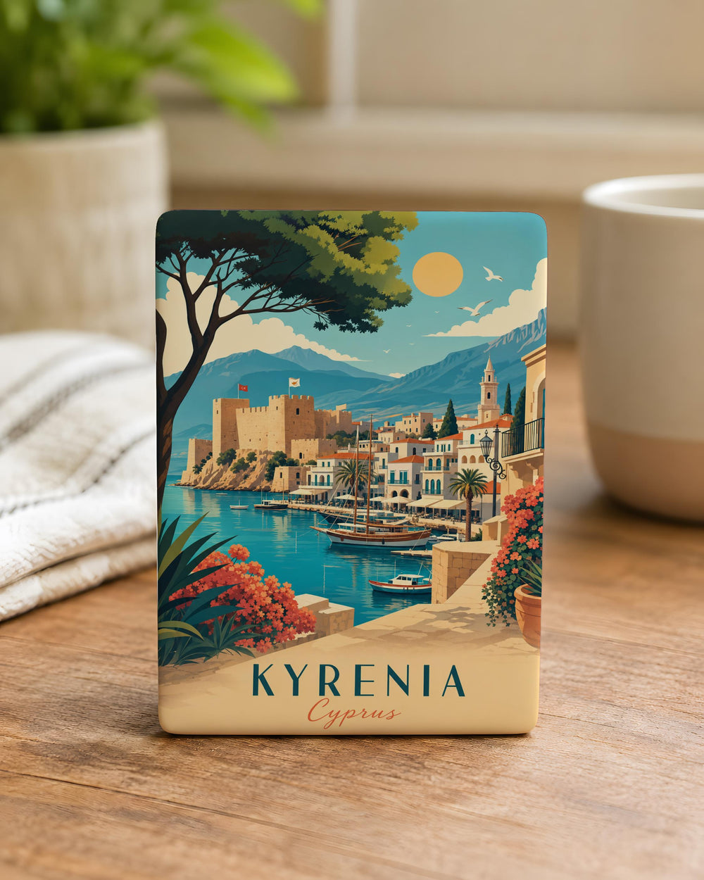 Cyprus Fridge Magnet, Cyprus Souvenir Magnet, Cyprus Travel Gift, Cyprus Island Keepsake, Cyprus Map Magnet