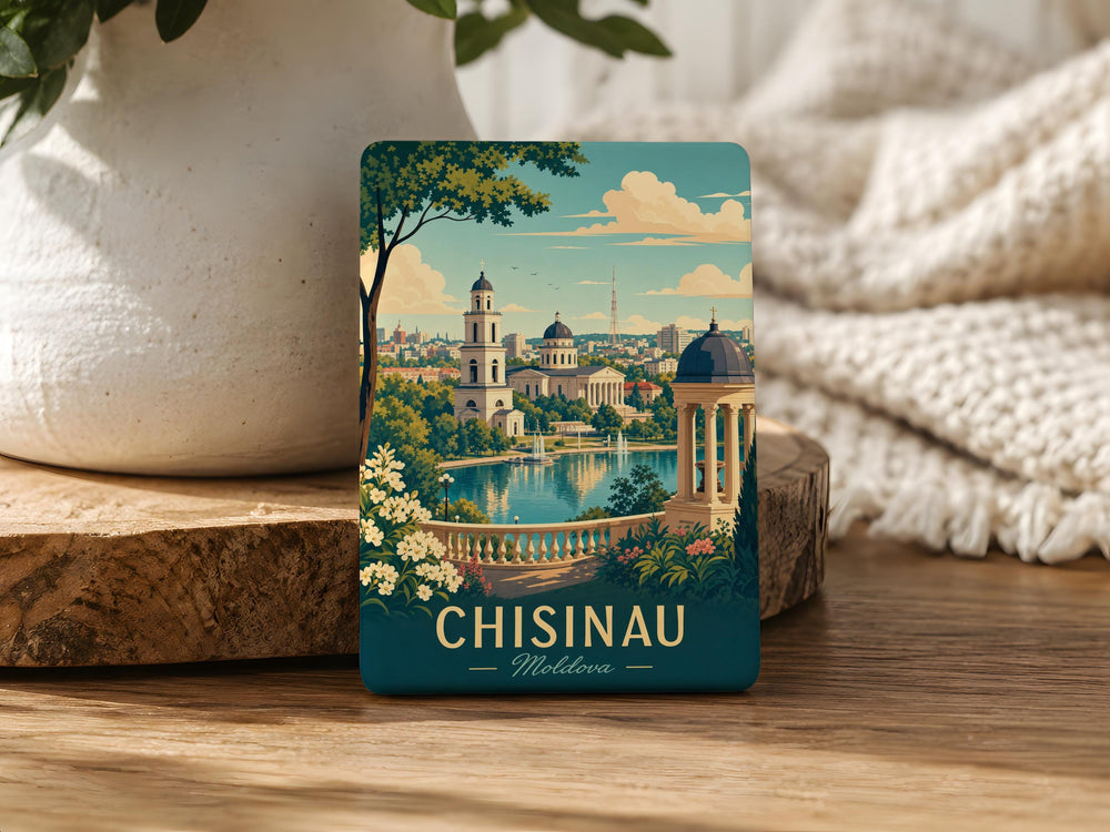 Chisinau Moldova Fridge Magnet, Chisinau City Souvenir Magnet, Moldova Travel Gift, Chisinau Landmark Keepsake Magnet