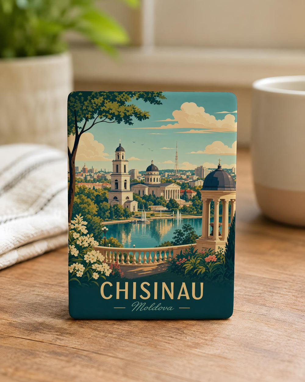 Chisinau Moldova Fridge Magnet, Chisinau City Souvenir Magnet, Moldova Travel Gift, Chisinau Landmark Keepsake Magnet