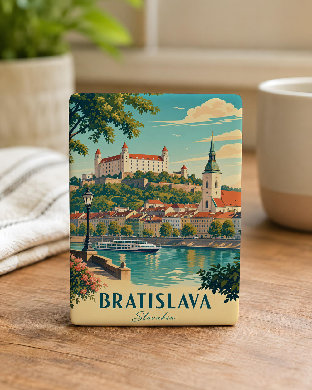 Bratislava Slovakia Fridge Magnet, Bratislava Souvenir Magnet, Slovakia Travel Gift, Bratislava Landmark Magnet, City Keepsake