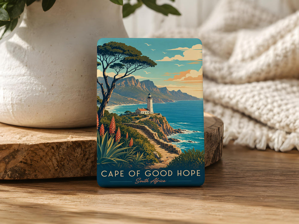 Cape of Good Hope Fridge Magnet, South Africa Landmark Souvenir, Cape Peninsula Travel Keepsake, Table Mountain Coastal Gift