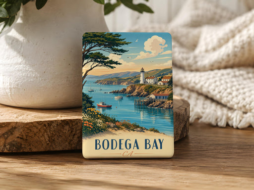 Bodega Bay CA Fridge Magnet, California Coastal Town Souvenir Magnet, Sonoma County Travel Gift, Bodega Bay Keepsake Magnet