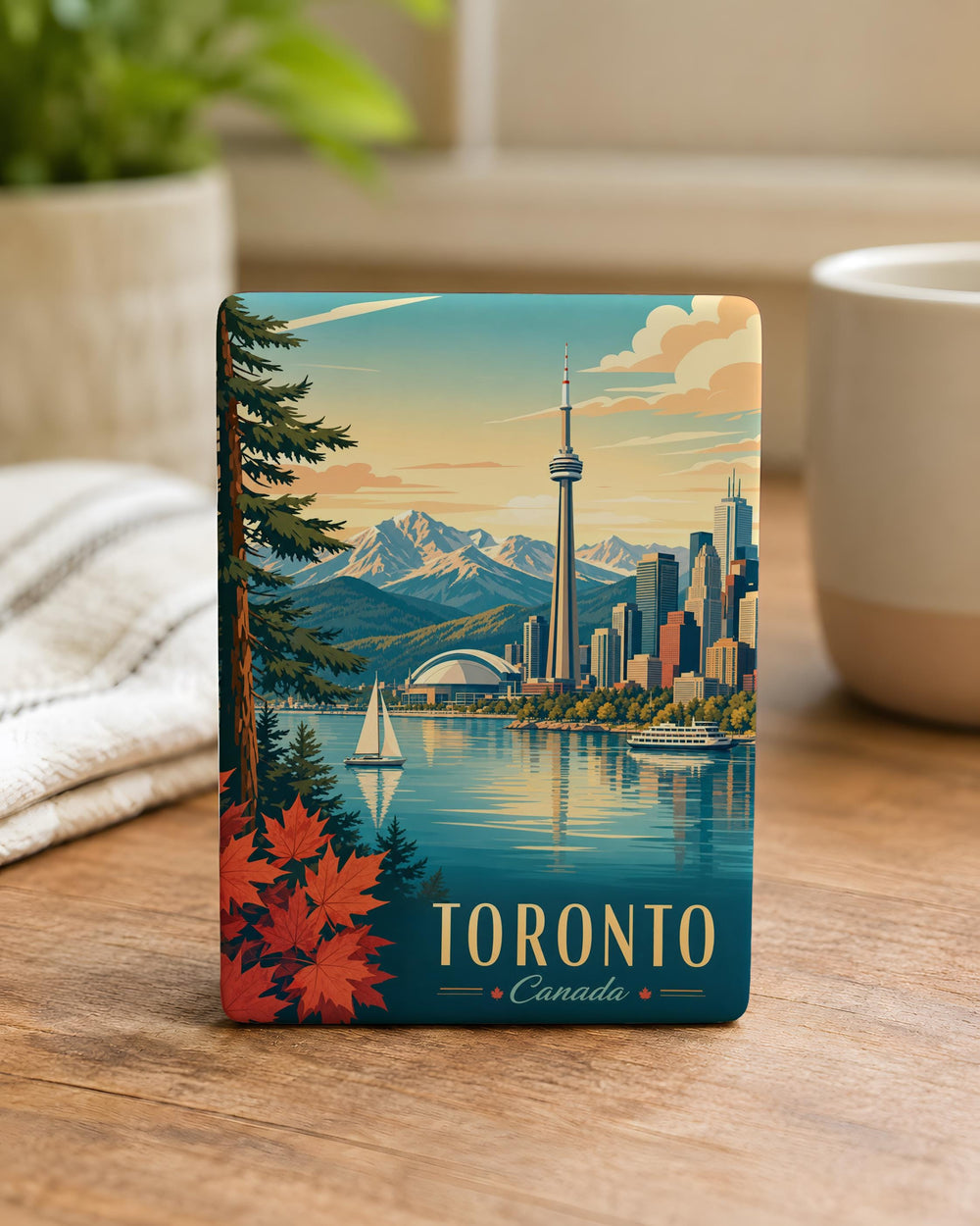 Canada Fridge Magnet, Canada Souvenir Magnet, Canadian Travel Gift, Canada Map Magnet, Canada Landmark Magnet, Canada Keepsake Magnet