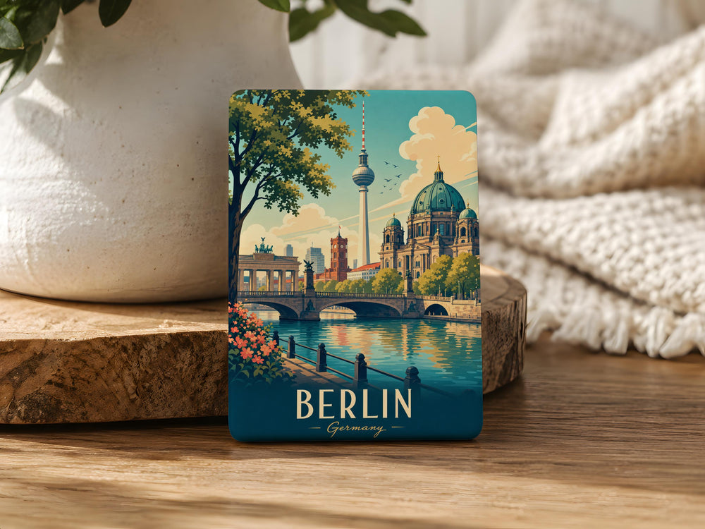 Berlin Germany Fridge Magnet, Berlin Landmark Souvenir Magnet, Travel Gift, Berlin Cityscape Magnet, Germany Keepsake Magnet
