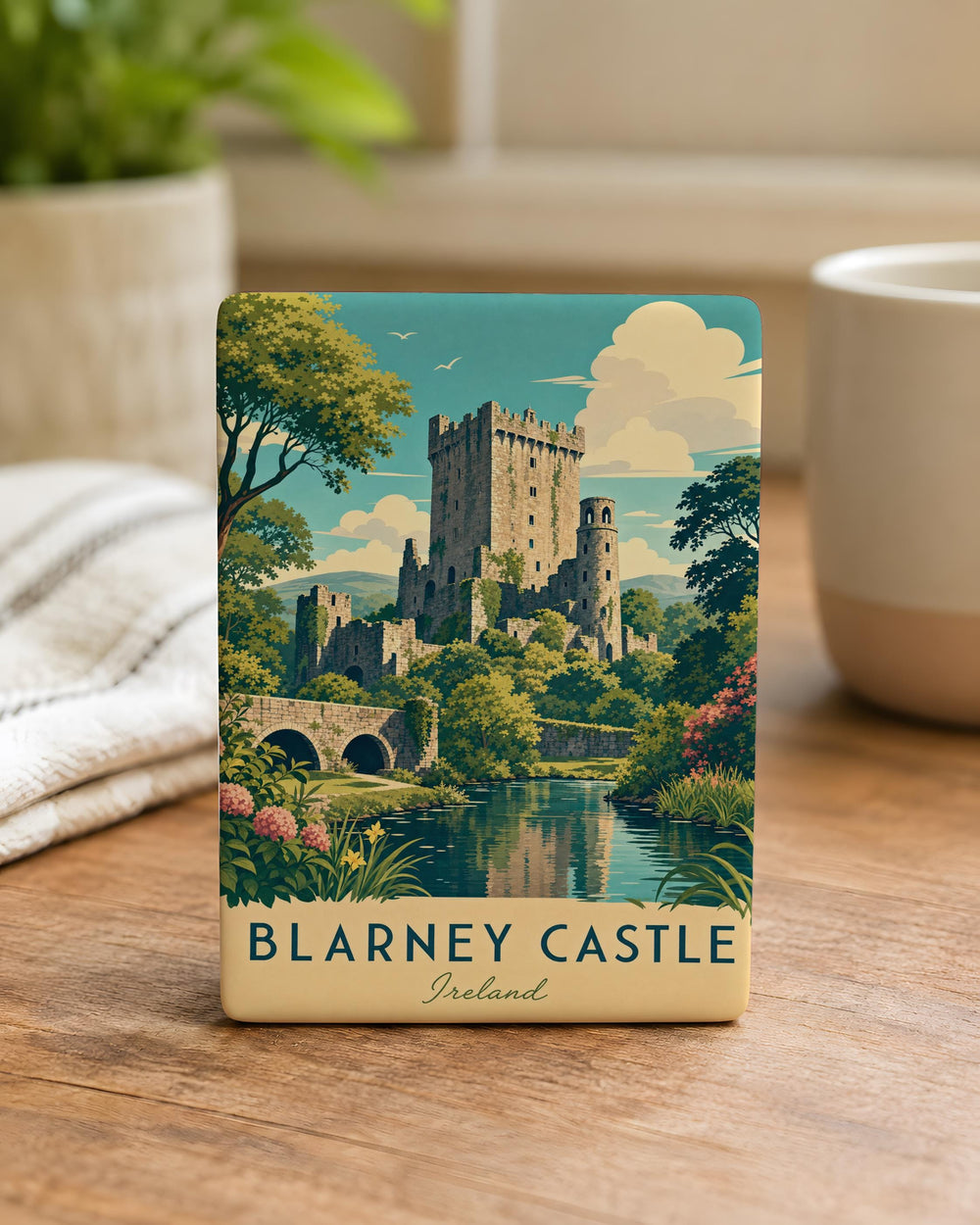 Blarney Castle Fridge Magnet, Ireland Castle Souvenir Magnet, County Cork Travel Keepsake, Irish Landmark Kitchen Magnet
