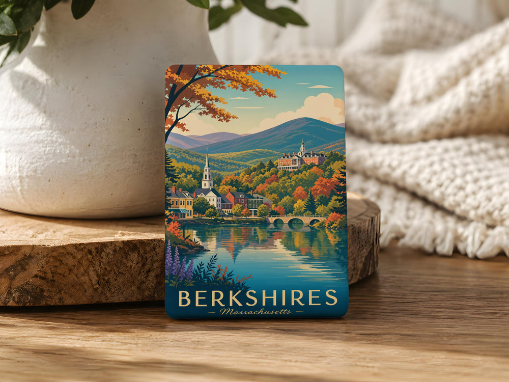 Berkshires Fridge Magnet, Massachusetts Berkshires Souvenir Magnet, Berkshires Travel Gift, New England Keepsake Magnet