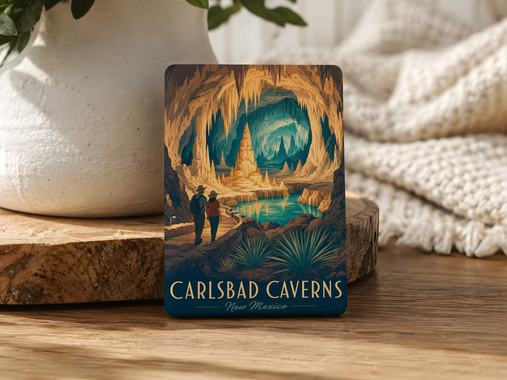 Carlsbad Caverns National Park Fridge Magnet, New Mexico Cave Landmark Souvenir, Travel Gift, Caverns Scenic Magnet