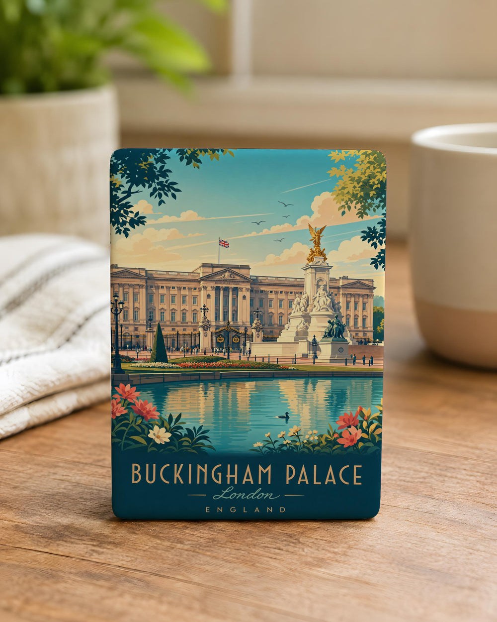 Buckingham Palace Fridge Magnet, London Royal Landmark Souvenir Magnet, UK Travel Gift, British Palace Keepsake Magnet