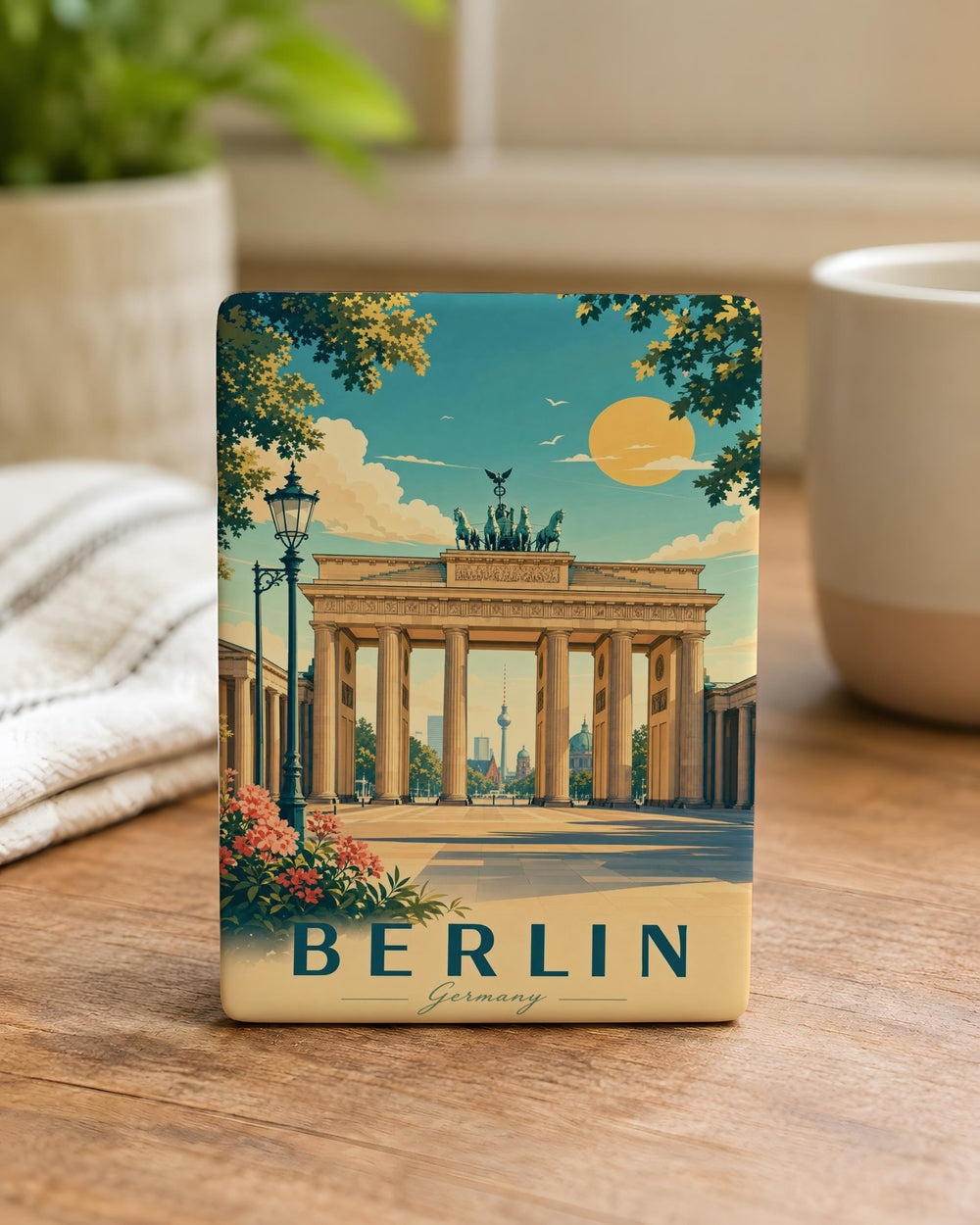 Brandenburg Gate Fridge Magnet, Berlin Landmark Souvenir Magnet, Germany Travel Gift, Iconic City Monument Magnet