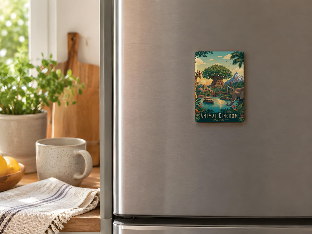 Animal Kingdom Fridge Magnet, Wildlife Animals Magnet, Safari Zoo Animal Lover Gift, Nature Wildlife Kitchen Decor
