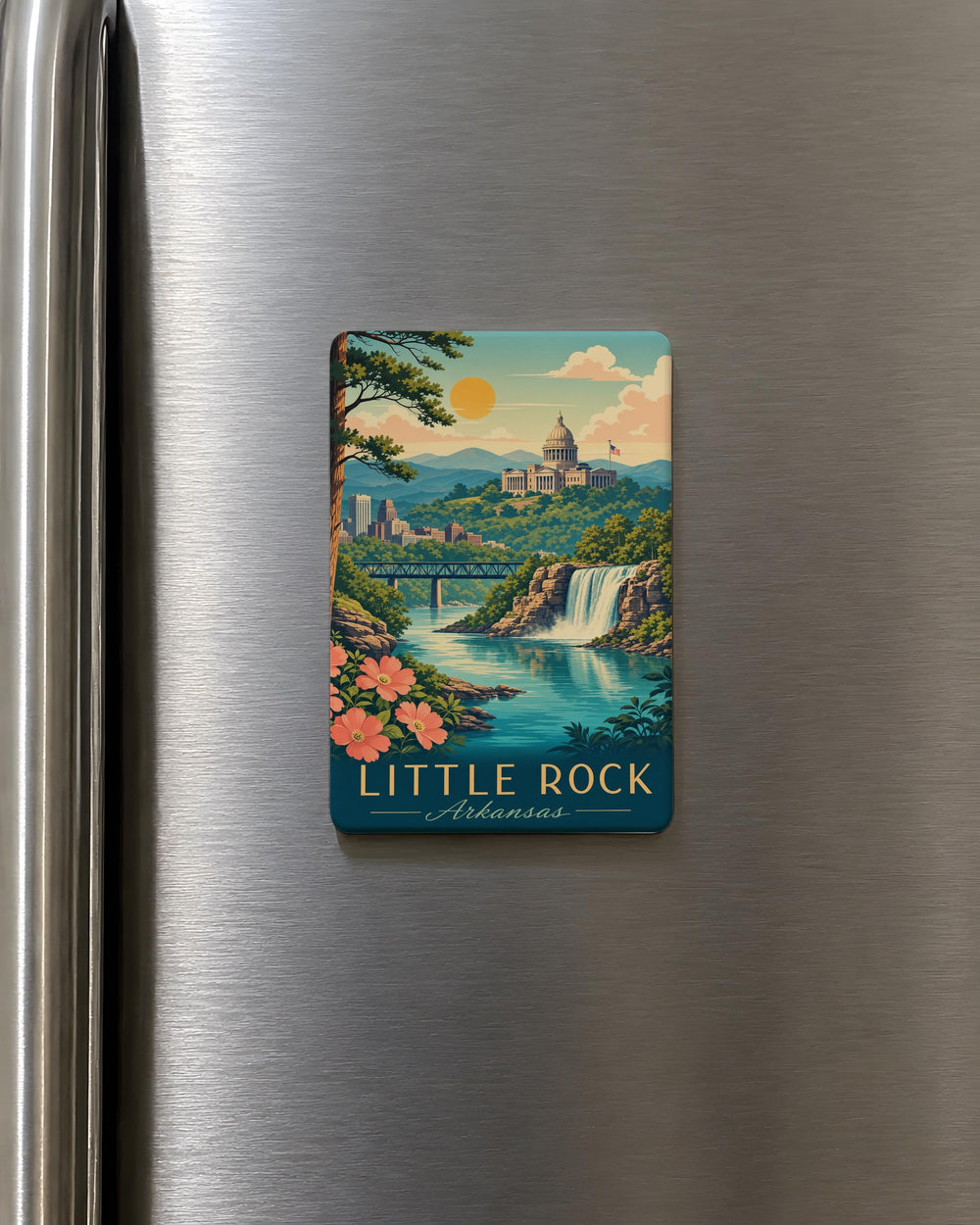 Arkansas Fridge Magnet, Arkansas State Souvenir Magnet, Arkansas Travel Gift, Arkansas Keepsake Magnet, Arkansas Decor Magnet