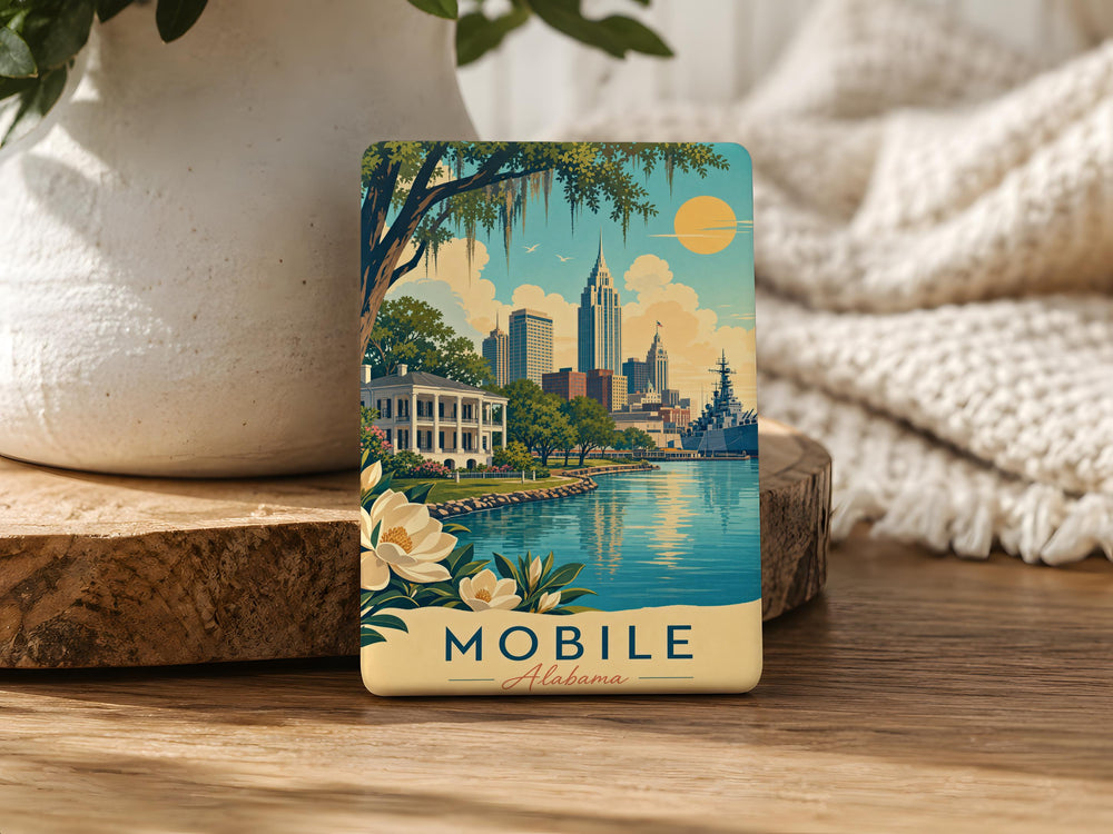 Alabama Fridge Magnet, Alabama State Souvenir Magnet, Alabama Travel Gift, Alabama Home Decor Magnet