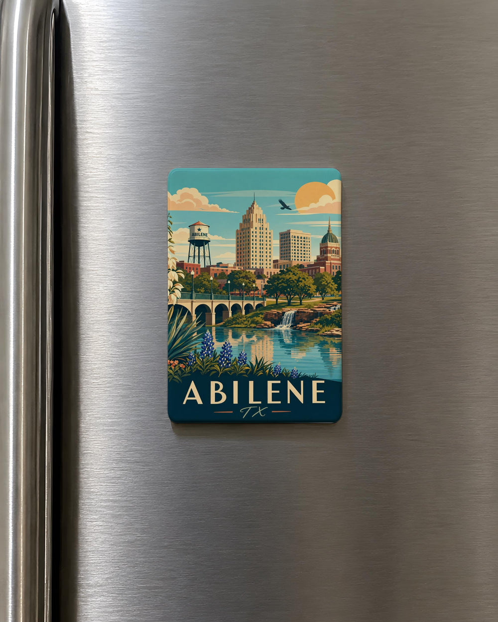 Abilene TX Fridge Magnet, Abilene Texas Souvenir Magnet, Texas Travel Gift, Abilene City Magnet, Lone Star State Keepsake