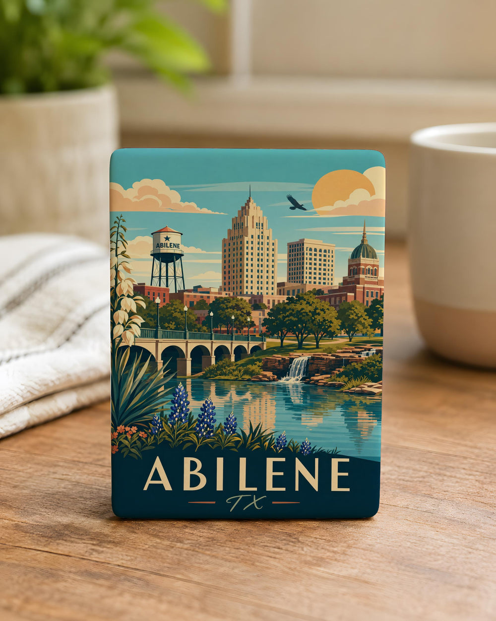 Abilene TX Fridge Magnet, Abilene Texas Souvenir Magnet, Texas Travel Gift, Abilene City Magnet, Lone Star State Keepsake