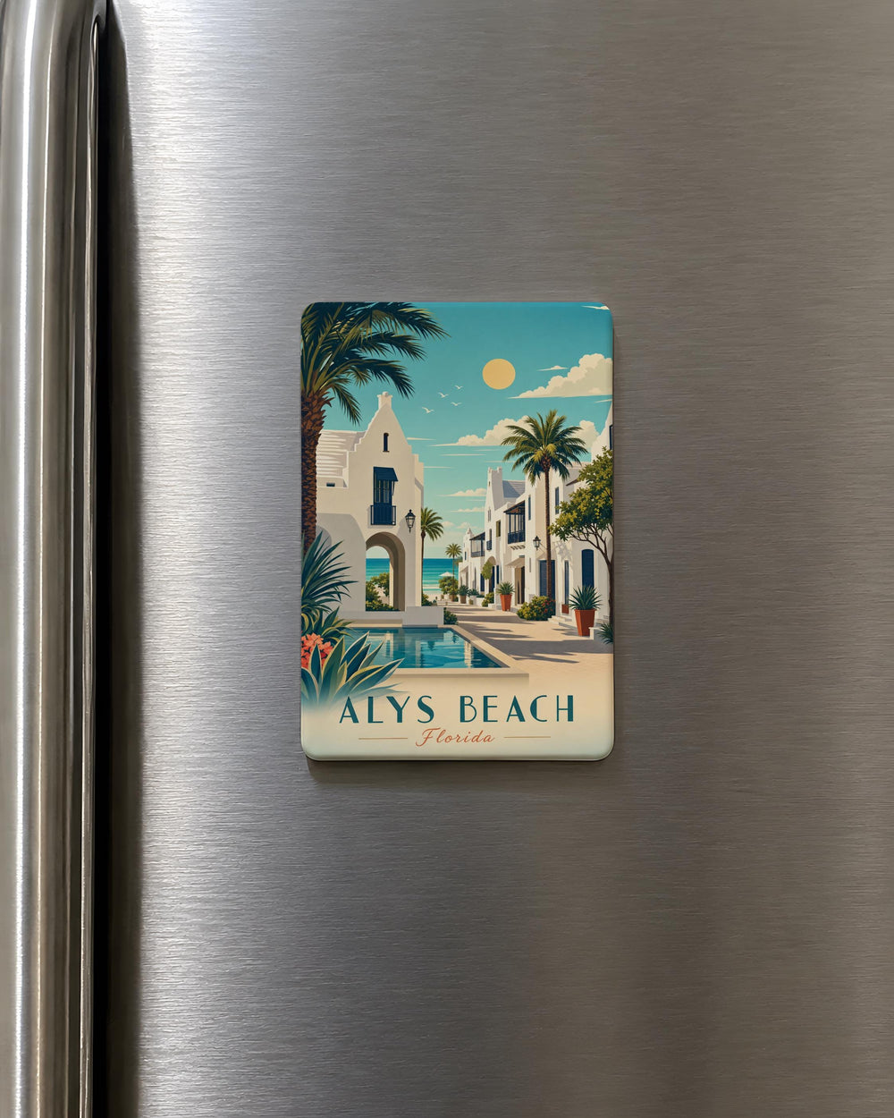 Alys Beach Florida Fridge Magnet, Alys Beach Travel Souvenir Magnet, Florida Coastal Town Keepsake Magnet