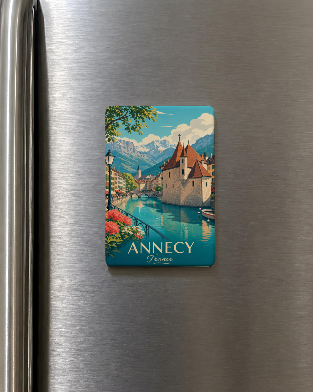 Annecy France Fridge Magnet, Annecy Old Town Souvenir, Lake Annecy Travel Magnet, French Alps Vacation Keepsake Magnet