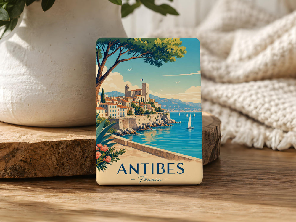 Antibes France Fridge Magnet, Antibes Travel Souvenir, French Riviera Landmark Keepsake Magnet, Provence Vacation Gift