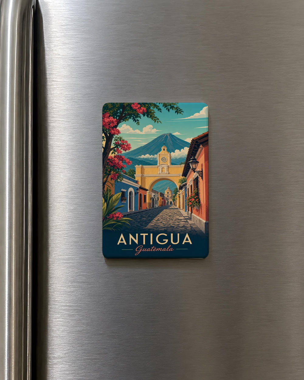 Antigua Guatemala Fridge Magnet, Guatemala Travel Souvenir, Antigua City Landmark Keepsake, Central America Gift