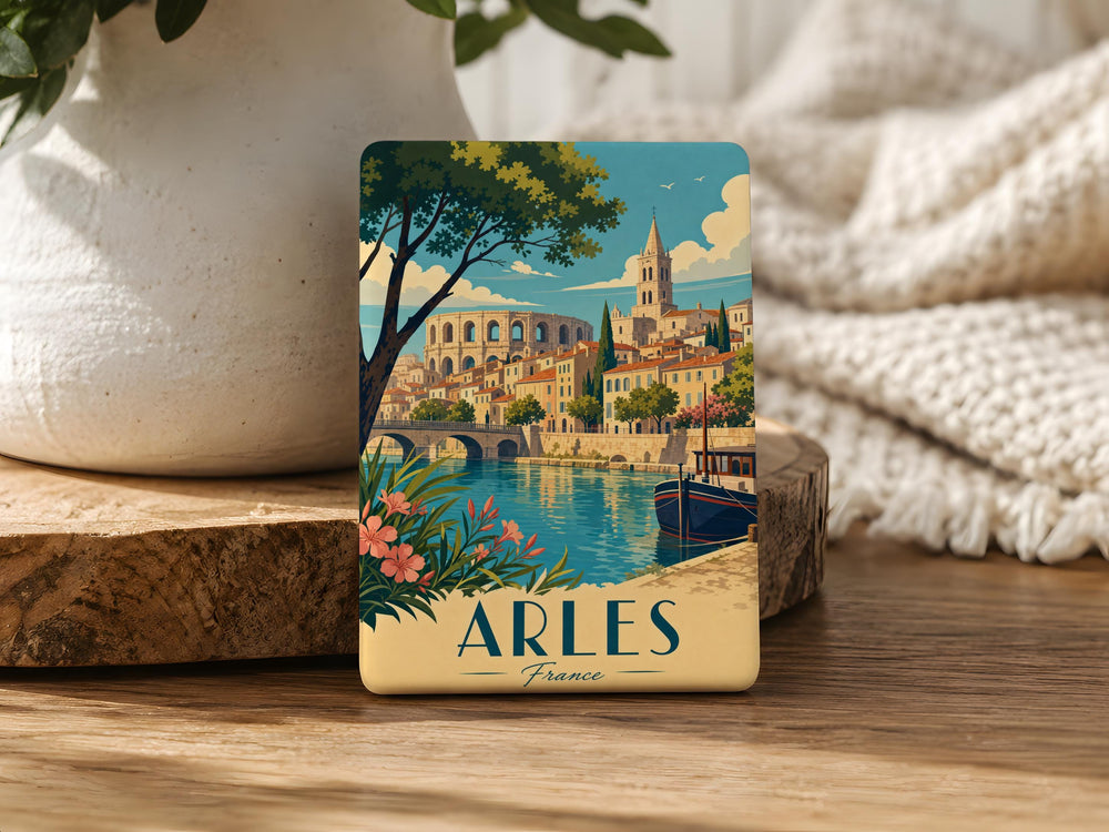 Arles France Fridge Magnet, Arles Travel Souvenir Magnet, Provence Landmark Keepsake, French City Vacation Gift Magnet