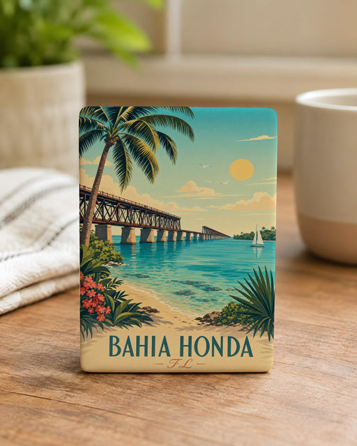 Bahia Honda Florida Keys Fridge Magnet, Bahia Honda State Park Souvenir Magnet, Beach Vacation Travel Gift