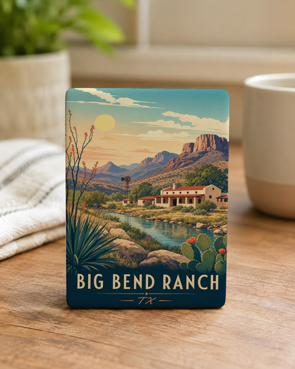 Big Bend Ranch Texas Fridge Magnet, Big Bend Ranch State Park TX Souvenir Magnet, West Texas Travel Gift Magnet