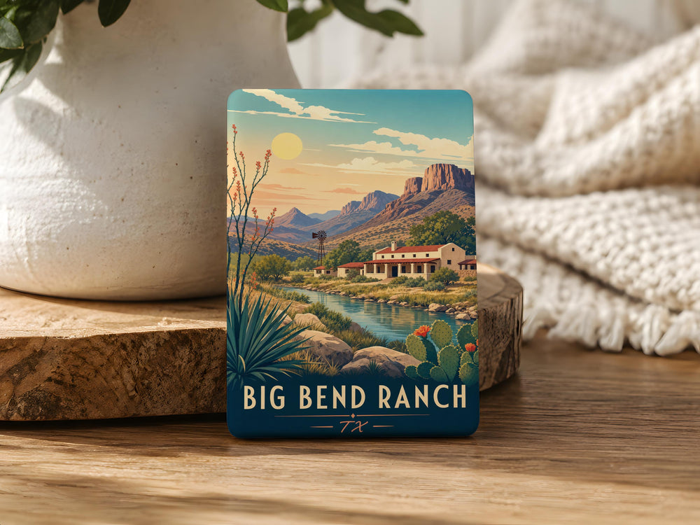 Big Bend Ranch Texas Fridge Magnet, Big Bend Ranch State Park TX Souvenir Magnet, West Texas Travel Gift Magnet