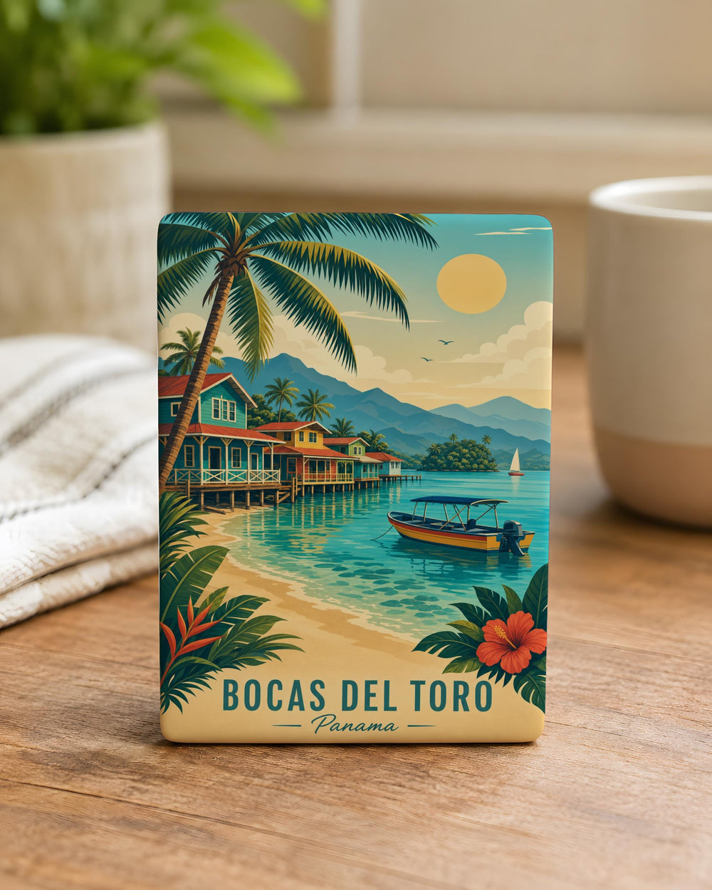 Bocas del Toro Panama Fridge Magnet, Caribbean Island Travel Souvenir, Tropical Beach Vacation Keepsake, Panama Gift Magnet
