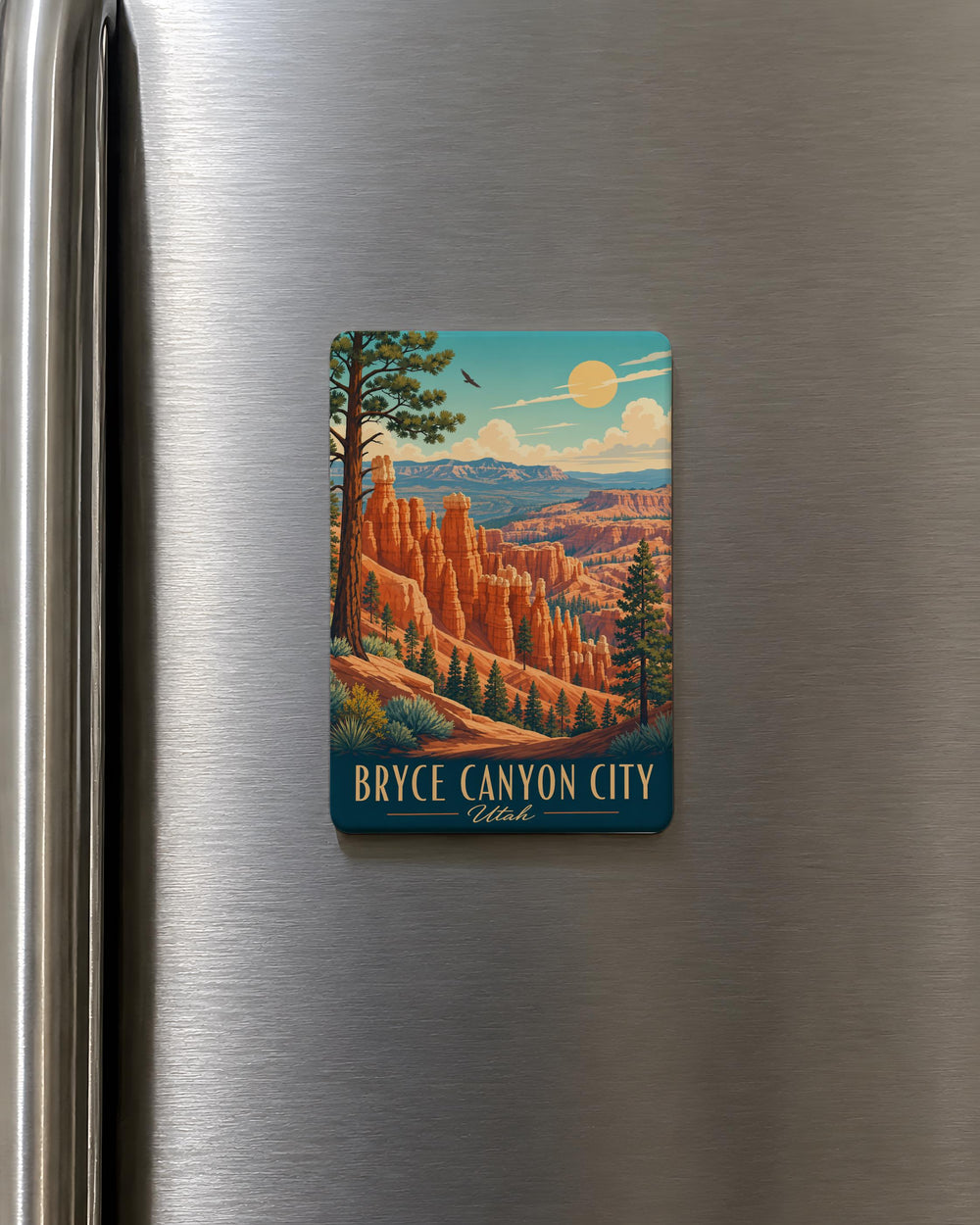Bryce Canyon City Utah Fridge Magnet, Bryce Canyon Souvenir Magnet, Utah Travel Gift, National Park Keepsake Magnet