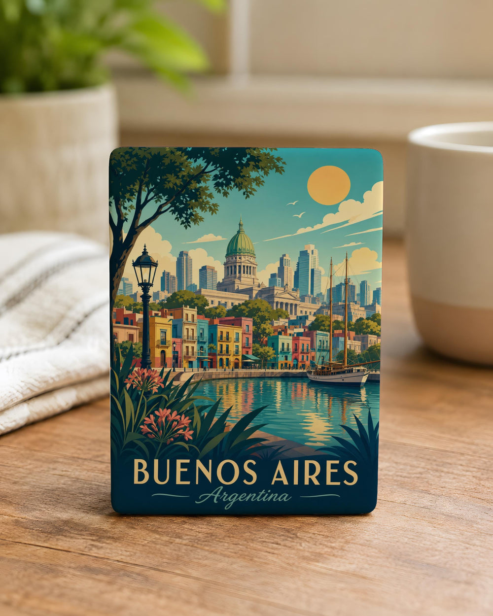 Buenos Aires Argentina Fridge Magnet, Buenos Aires Souvenir Magnet, Argentina Travel Gift, Buenos Aires City Landmark Magnet