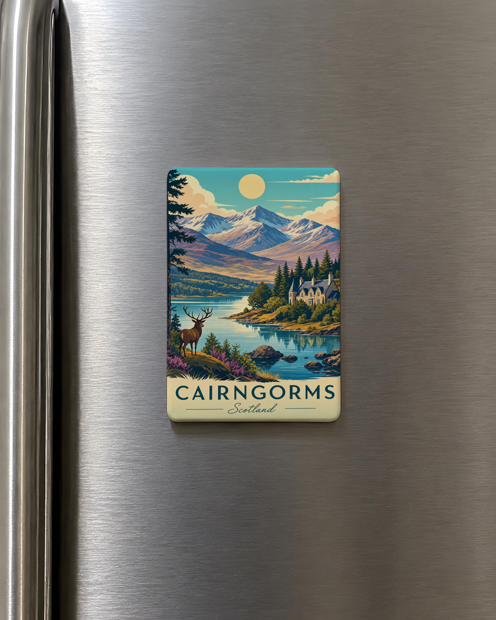 Cairngorms Scotland Fridge Magnet, Cairngorms National Park Souvenir, Scottish Highlands Travel Gift, Scotland Keepsake Magnet