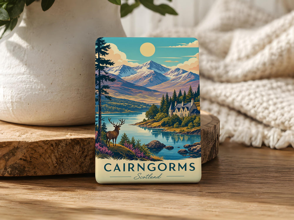 Cairngorms Scotland Fridge Magnet, Cairngorms National Park Souvenir, Scottish Highlands Travel Gift, Scotland Keepsake Magnet