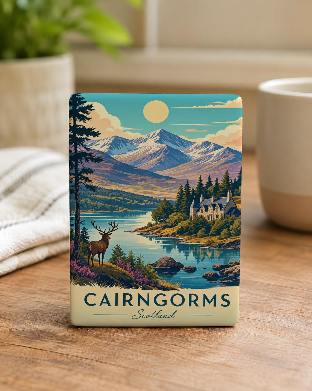 Cairngorms Scotland Fridge Magnet, Cairngorms National Park Souvenir, Scottish Highlands Travel Gift, Scotland Keepsake Magnet