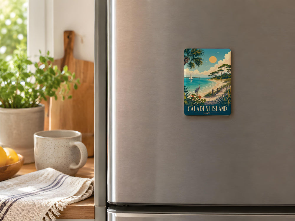 Caladesi Island Florida Fridge Magnet, Caladesi Island FL Souvenir Magnet, Beach Island Travel Keepsake Magnet