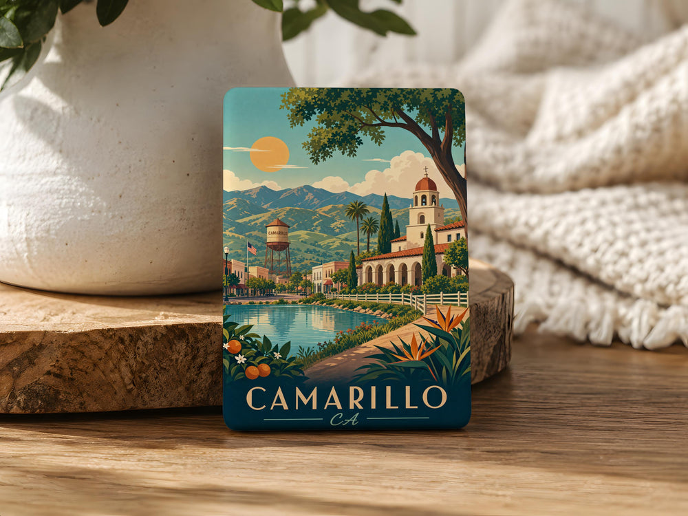 Camarillo CA Fridge Magnet, Camarillo California Souvenir Magnet, Ventura County Travel Gift, City Name Magnet