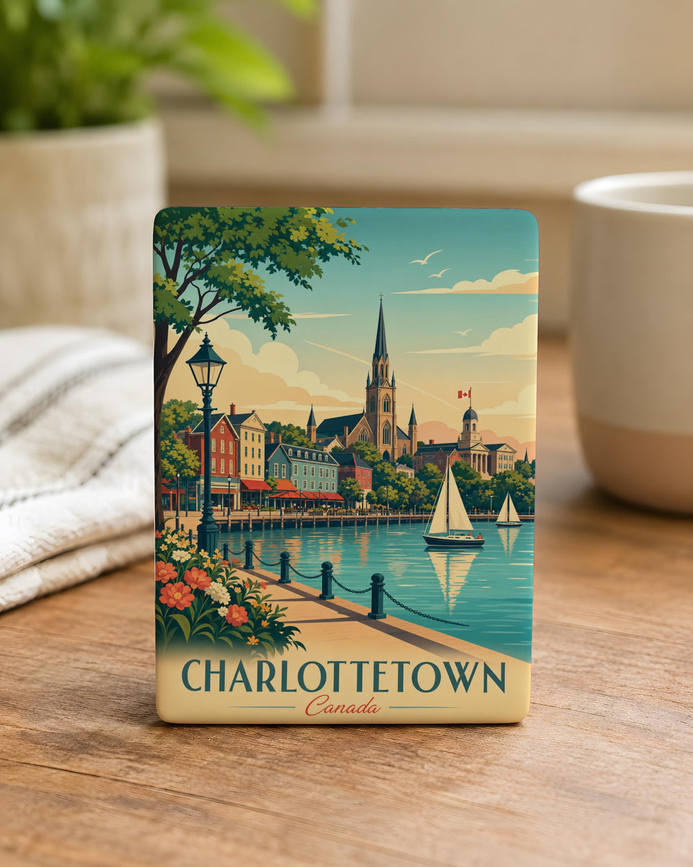 Charlottetown Canada Fridge Magnet, Prince Edward Island Souvenir Magnet, Charlottetown Landmark Travel Keepsake Gift