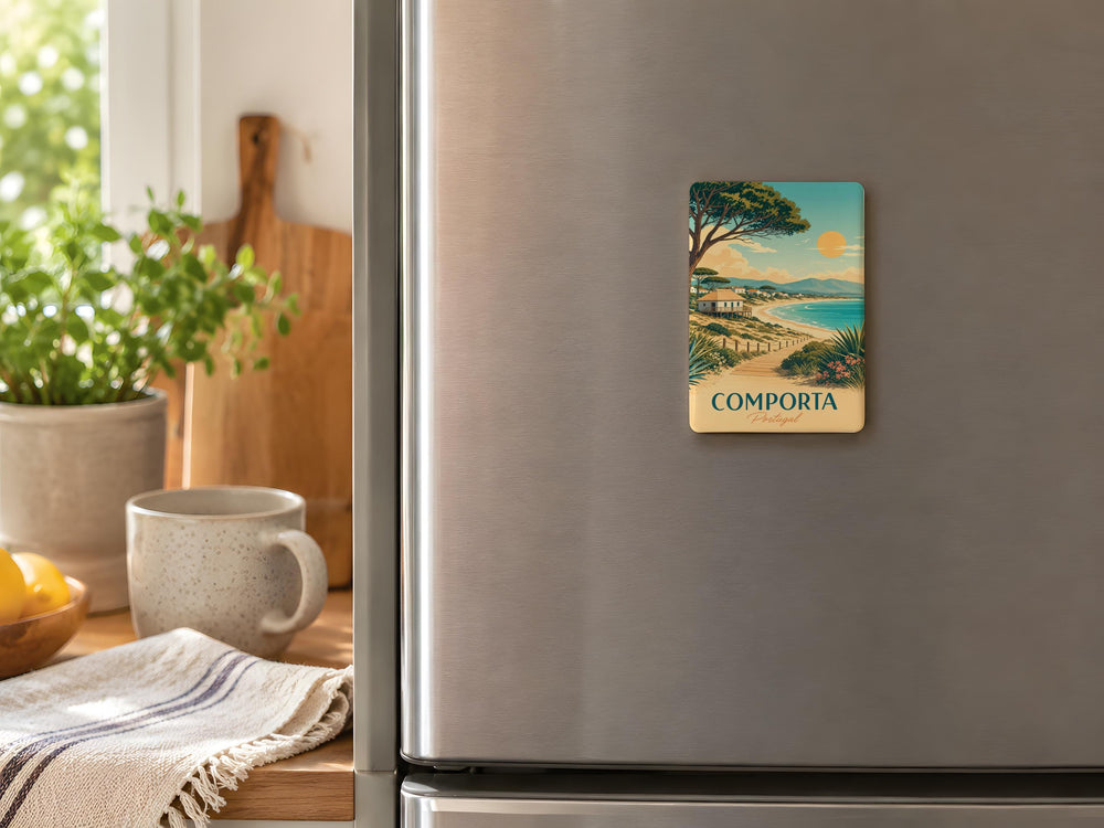 Comporta Portugal Fridge Magnet, Comporta Beach Town Souvenir Magnet, Portugal Travel Gift, Coastal Comporta Keepsake Magnet