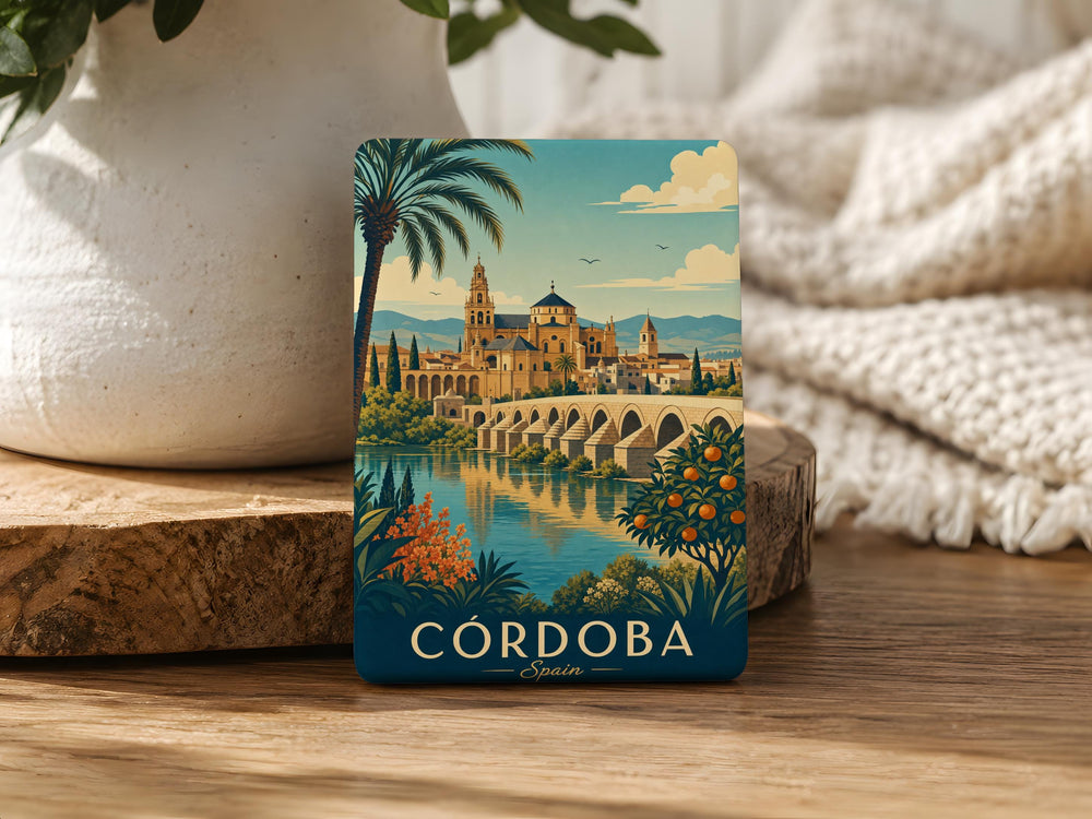 Córdoba Spain Fridge Magnet, Córdoba City Souvenir Magnet, Spain Travel Gift, Andalusia Córdoba Keepsake Magnet