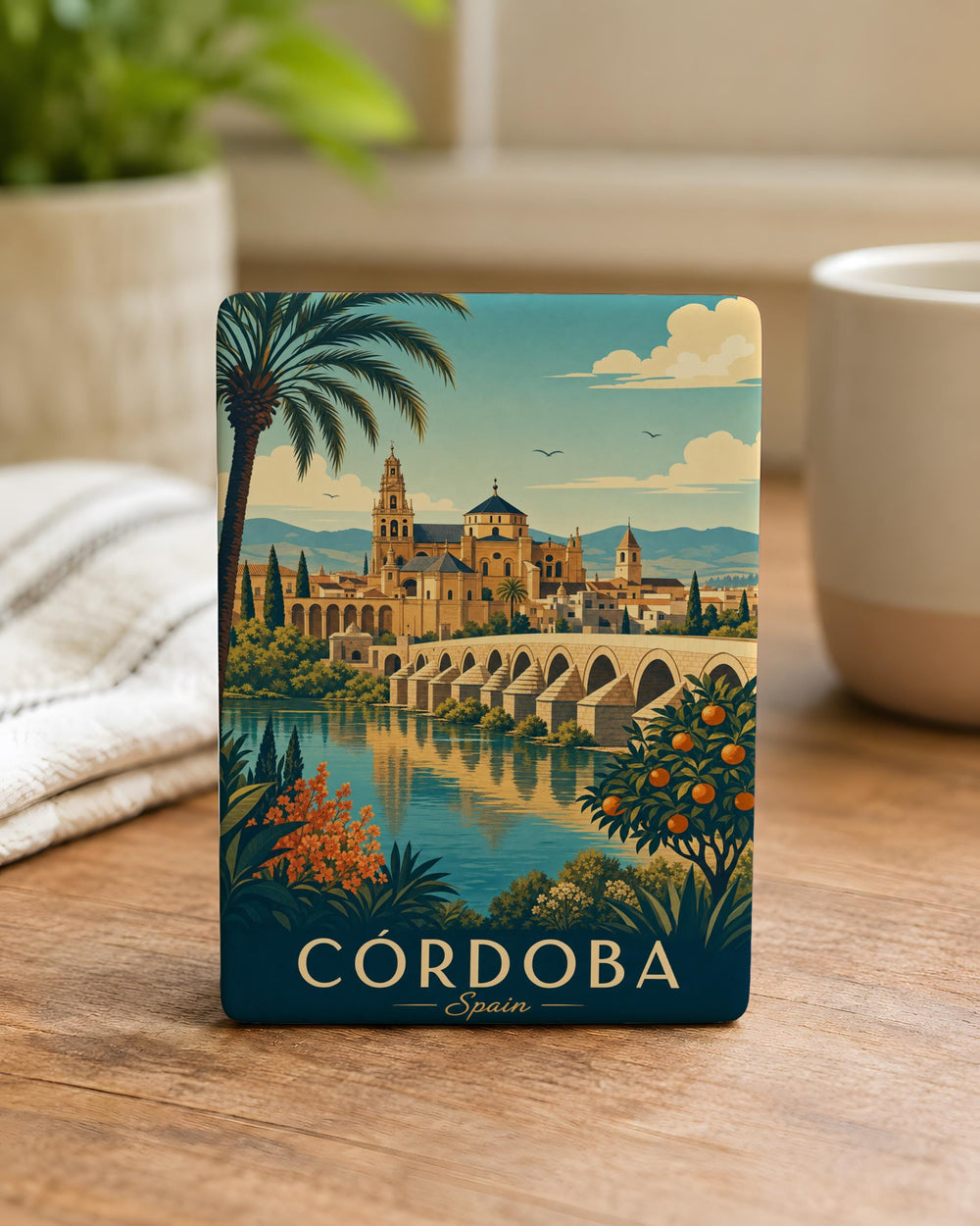 Córdoba Spain Fridge Magnet, Córdoba City Souvenir Magnet, Spain Travel Gift, Andalusia Córdoba Keepsake Magnet