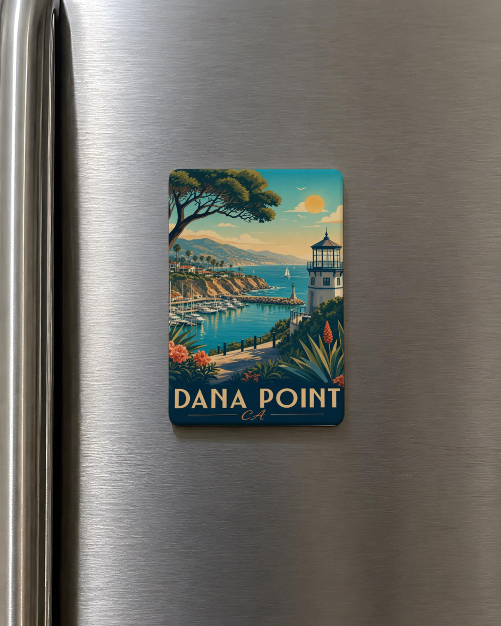 Dana Point CA Fridge Magnet, Dana Point California Souvenir Magnet, Coastal Beach Town Travel Keepsake Magnet