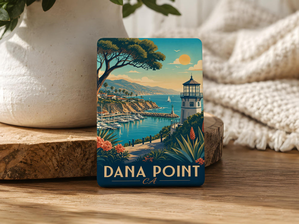 Dana Point CA Fridge Magnet, Dana Point California Souvenir Magnet, Coastal Beach Town Travel Keepsake Magnet