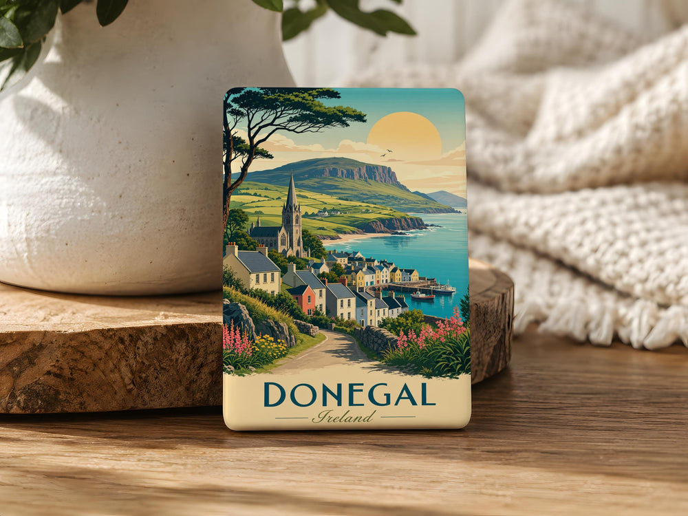 Donegal Ireland Fridge Magnet, County Donegal Souvenir Magnet, Irish Travel Keepsake, Ireland Gift, Donegal Decor Magnet