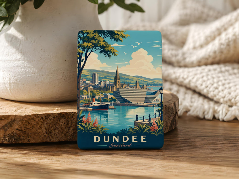 Dundee Scotland Fridge Magnet, Dundee City Souvenir Magnet, Scotland Travel Keepsake, Scottish Landmark Refrigerator Magnet