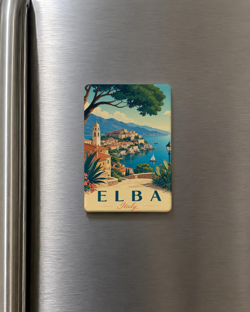Elba Italy Fridge Magnet, Elba Island Souvenir Magnet, Italy Travel Gift, Mediterranean Island Vacation Keepsake Magnet