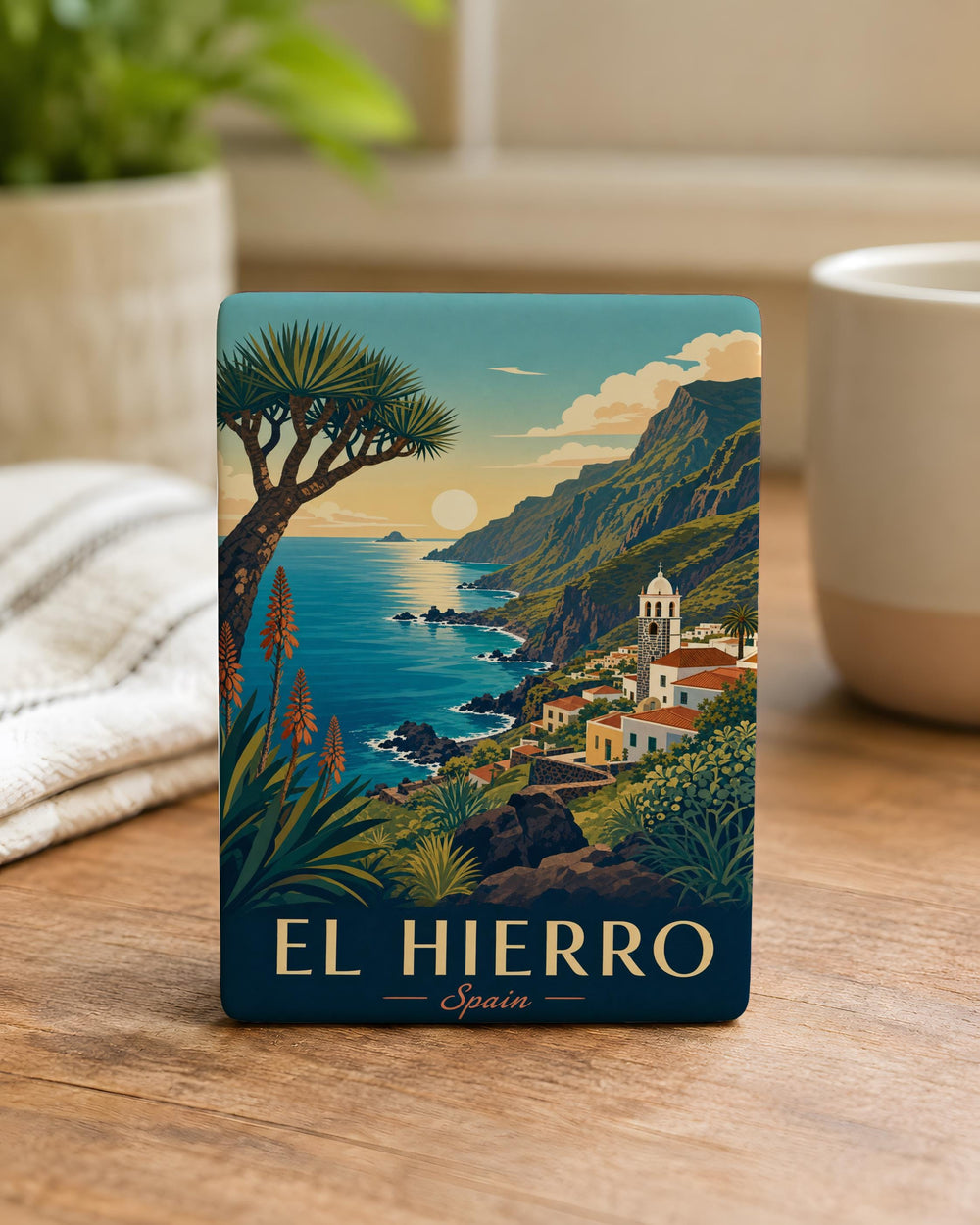 El Hierro Spain Fridge Magnet, Canary Islands Souvenir Magnet, El Hierro Travel Gift, Spanish Island Keepsake Magnet