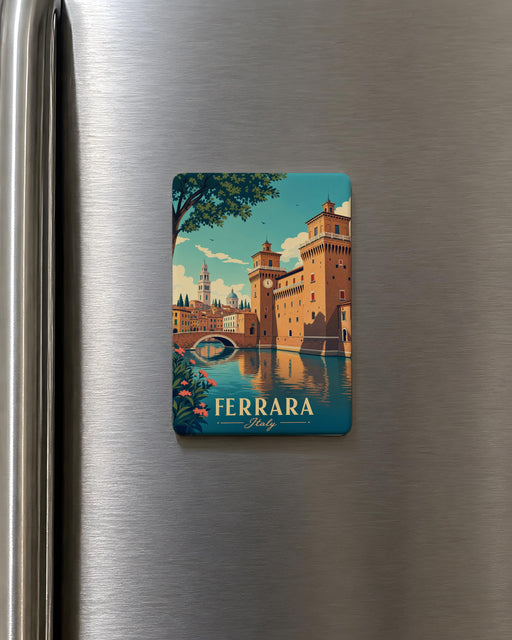 Ferrara Italy Fridge Magnet, Ferrara Travel Souvenir, Italian City Landmark Keepsake Magnet, Italy Vacation Gift, Ferrara Decor Magnet