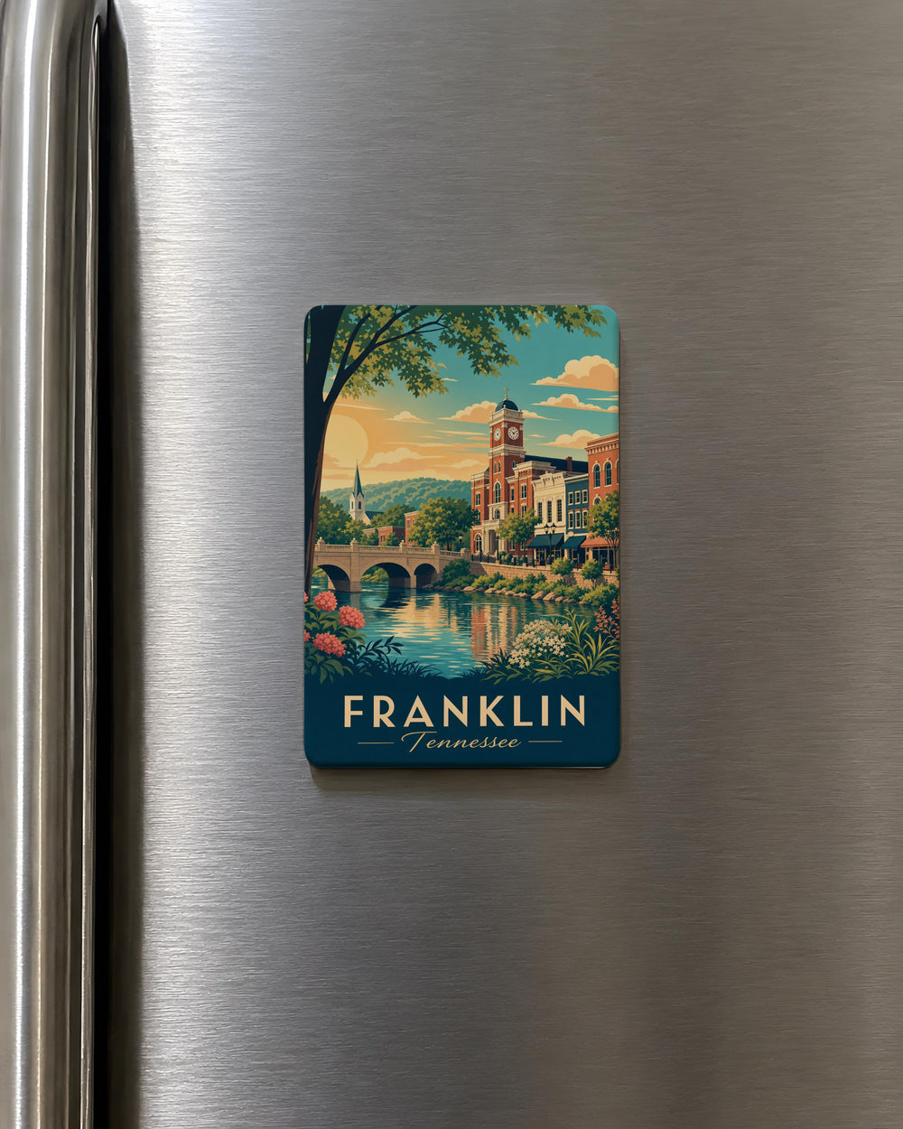 Franklin Tennessee Fridge Magnet, Franklin TN Souvenir Magnet, Tennessee Travel Gift, Historic Downtown Franklin Magnet
