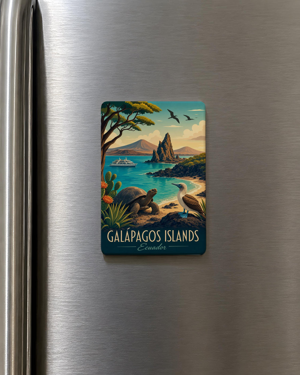 Galapagos Islands Ecuador Fridge Magnet, Galapagos Souvenir Magnet, Ecuador Travel Gift, Island Vacation Keepsake Magnet
